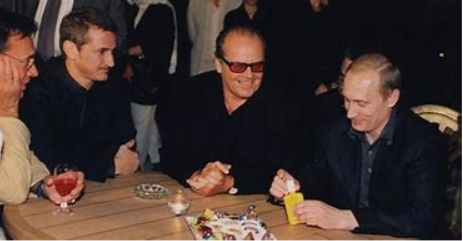 Putin, Sean Penn, Jack Nicholson